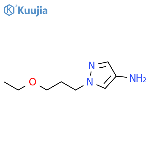 1-(3-ethoxypropyl)-1H-pyrazol-4-amine structure