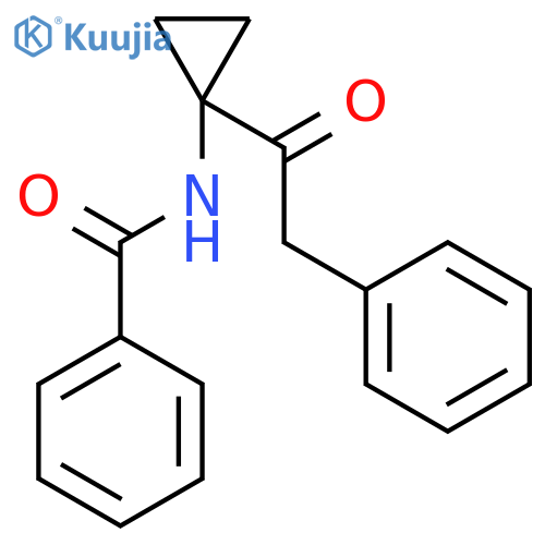 Benzamide, N-[1-(phenylacetyl)cyclopropyl]- structure