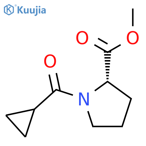 L-Proline, 1-(cyclopropylcarbonyl)-, methyl ester structure