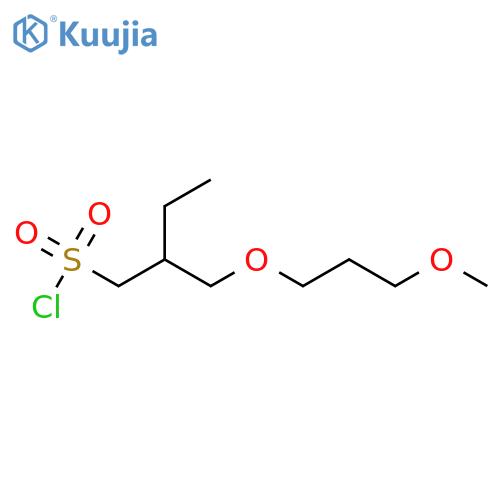2-(3-methoxypropoxy)methylbutane-1-sulfonyl chloride structure