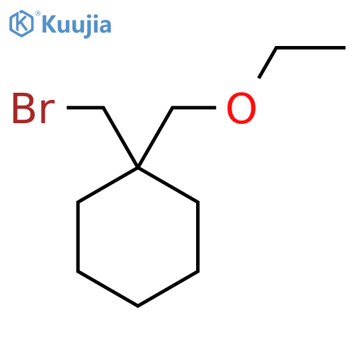 1-(Bromomethyl)-1-(ethoxymethyl)cyclohexane structure