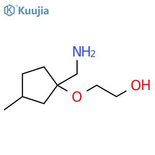 2-{1-(aminomethyl)-3-methylcyclopentyloxy}ethan-1-ol structure