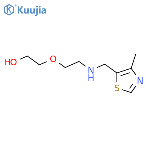2-(2-{(4-methyl-1,3-thiazol-5-yl)methylamino}ethoxy)ethan-1-ol structure