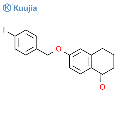 6-((4-Iodobenzyl)oxy)-3,4-dihydronaphthalen-1(2H)-one structure