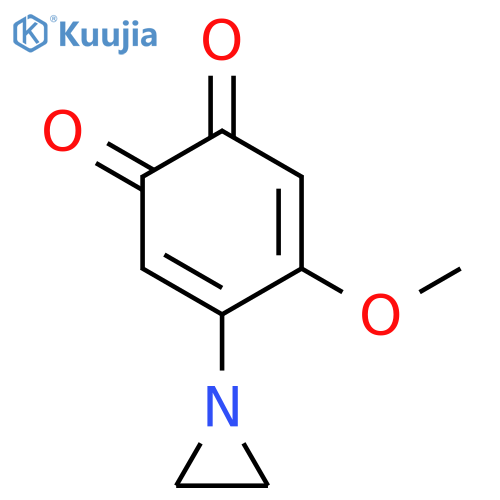3,5-Cyclohexadiene-1,2-dione, 4-(1-aziridinyl)-5-methoxy- structure