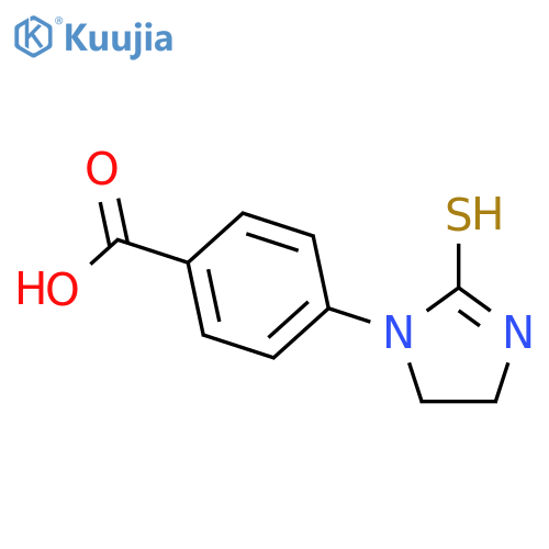 4-(2-Mercapto-4,5-dihydro-1H-imidazol-1-yl)benzoic acid structure