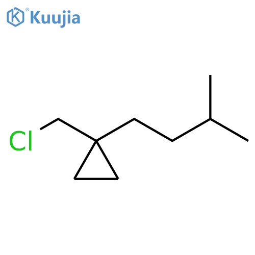 Cyclopropane, 1-(chloromethyl)-1-(3-methylbutyl)- structure