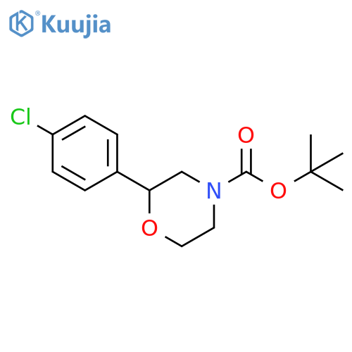 tert-butyl 2-(4-chlorophenyl)morpholine-4-carboxylate structure