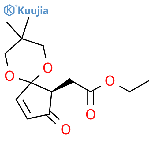 6,10-Dioxaspiro[4.5]dec-3-ene-1-acetic acid, 8,8-dimethyl-2-oxo-, ethyl ester, (1S)- structure
