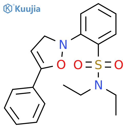 BENZENESULFONAMIDE, N,N-DIETHYL-2-(5-PHENYL-2(3H)-ISOXAZOLYL)- structure