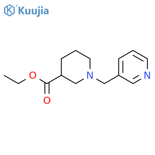 3-Piperidinecarboxylic acid, 1-(3-pyridinylmethyl)-, ethyl ester structure