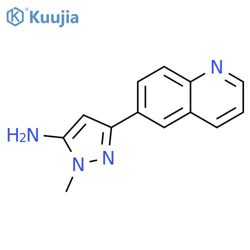 1-methyl-3-(quinolin-6-yl)-1H-pyrazol-5-amine structure