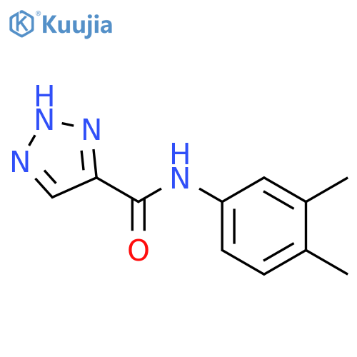 N-(3,4-dimethylphenyl)-1H-1,2,3-triazole-5-carboxamide structure