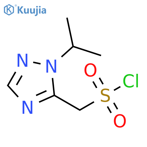 1-(propan-2-yl)-1H-1,2,4-triazol-5-ylmethanesulfonyl chloride structure