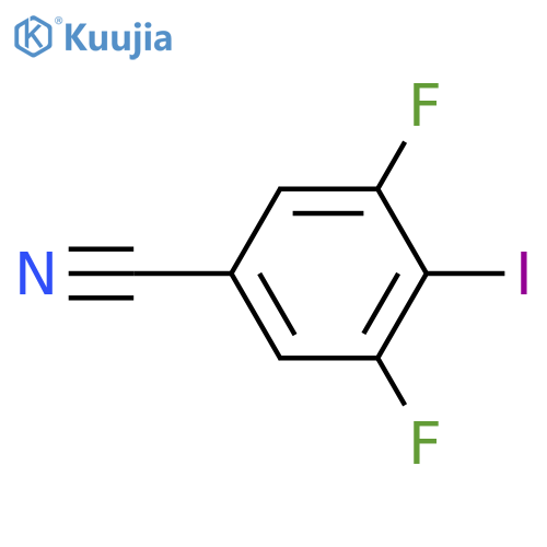 Benzonitrile, 3,5-difluoro-4-iodo- structure