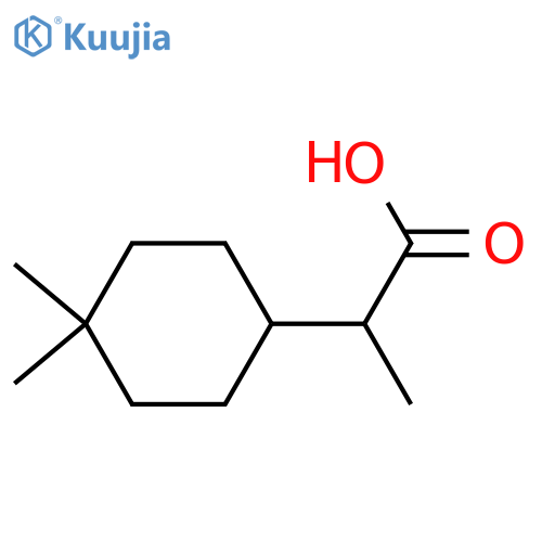 2-(4,4-Dimethylcyclohexyl)propanoic acid structure