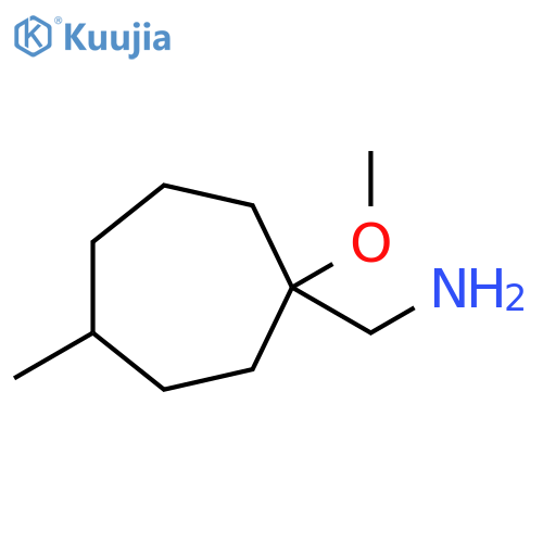(1-methoxy-4-methylcycloheptyl)methanamine structure
