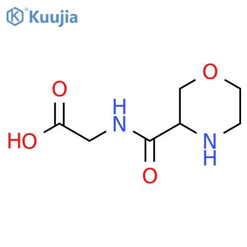 2-(morpholin-3-yl)formamidoacetic acid structure