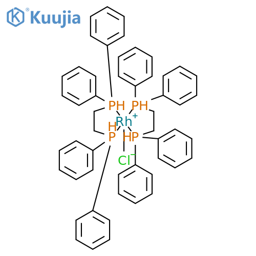 Rhodium, chlorobis[1,1'-(1,2-ethanediyl)bis[1,1-diphenylphosphine-κP]]- structure
