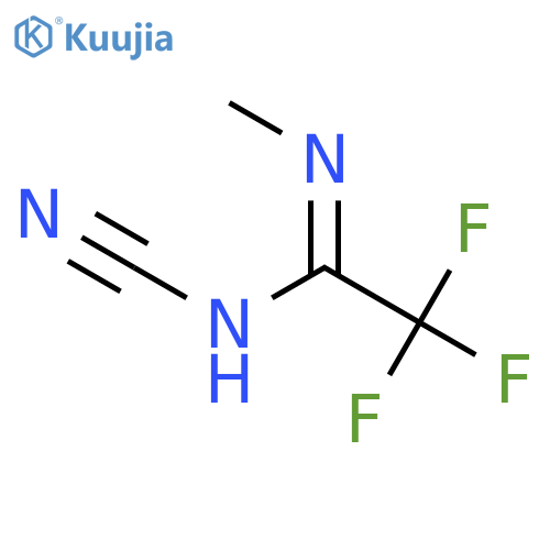 Ethanimidamide, N-cyano-2,2,2-trifluoro-N'-methyl-, (Z)- structure