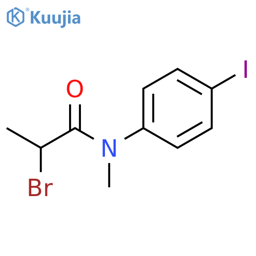 2-Bromo-N-(4-iodophenyl)-N-methylpropanamide structure