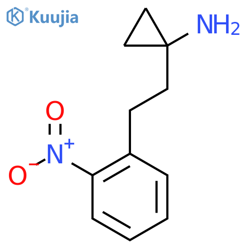 1-2-(2-nitrophenyl)ethylcyclopropan-1-amine structure