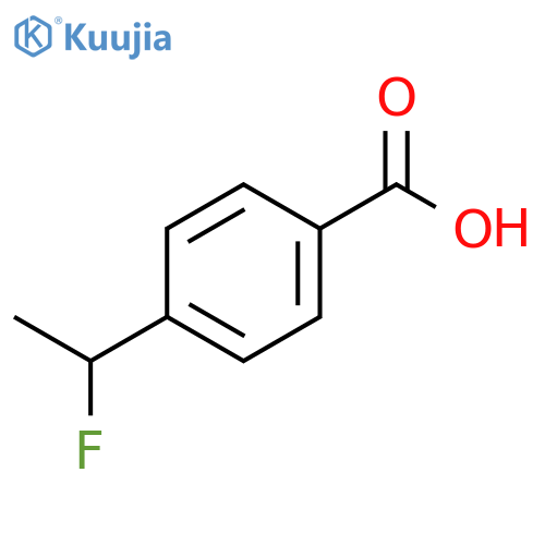 Benzoic acid, 4-(1-fluoroethyl)- structure