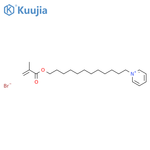Pyridinium, 1-[12-[(2-methyl-1-oxo-2-propenyl)oxy]dodecyl]-, bromide structure
