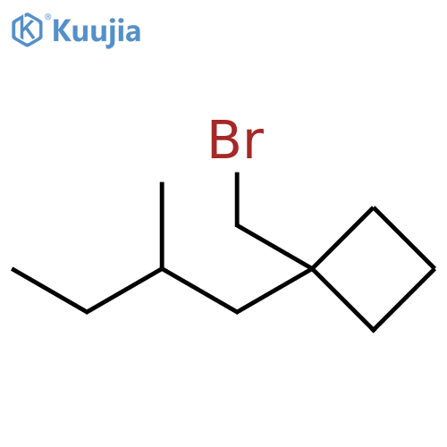 Cyclobutane, 1-(bromomethyl)-1-(2-methylbutyl)- structure
