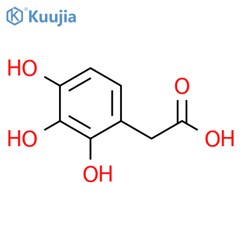 2-(2,3,4-trihydroxyphenyl)acetic acid structure