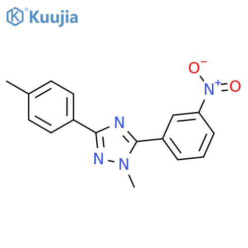1H-1,2,4-Triazole, 1-methyl-3-(4-methylphenyl)-5-(3-nitrophenyl)- structure