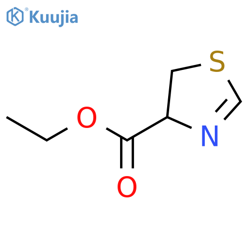 4-Thiazolecarboxylic acid, 4,5-dihydro-, ethyl ester, (±)- structure