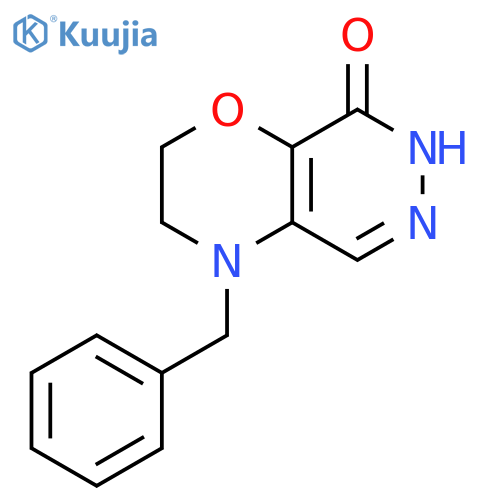 3,4-dihydro-4-(phenylmethyl)-2H-Pyridazino[4,5-b]-1,4-oxazin-8(7H)-one structure