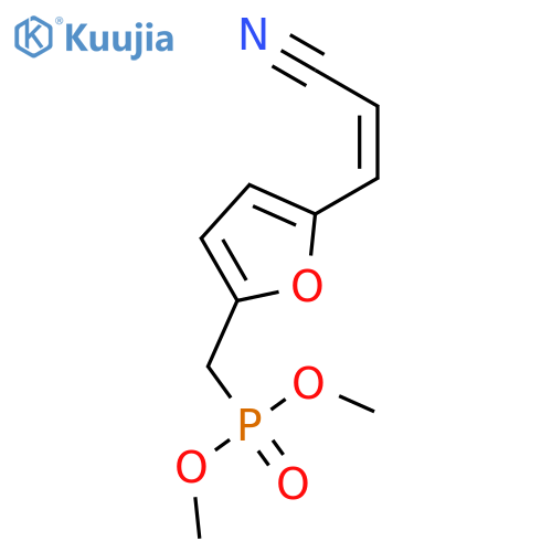 2-Propenenitrile, 3-[5-[(dimethoxyphosphinyl)methyl]-2-furanyl]-, (Z)- structure