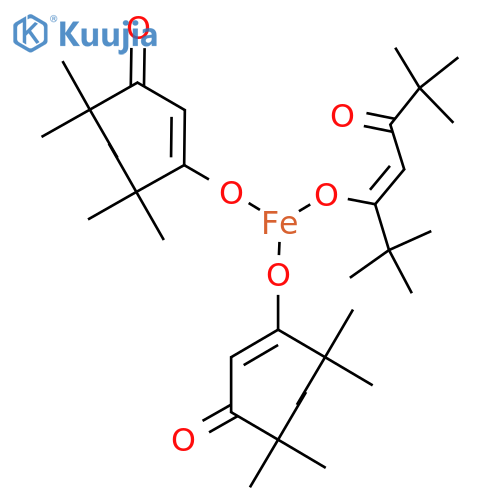 Iron(III) tetramethylheptanedionate structure