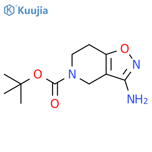 tert-butyl 3-amino-4H,5H,6H,7H-1,2oxazolo4,5-cpyridine-5-carboxylate structure