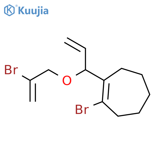 Cycloheptene, 1-bromo-2-[1-[(2-bromo-2-propenyl)oxy]-2-propenyl]- structure
