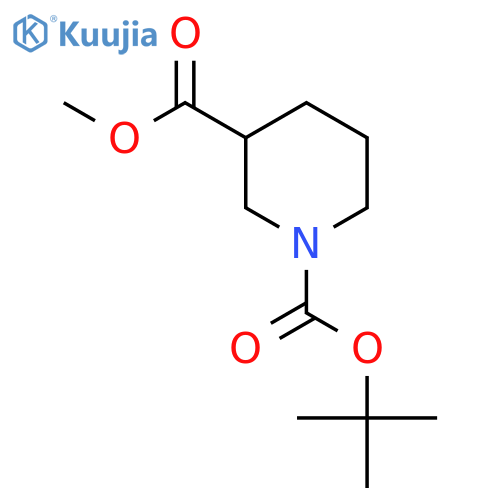 Methyl N-Boc-piperidine-3-carboxylate structure
