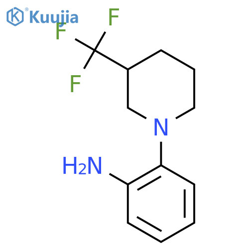2-[3-(Trifluoromethyl)piperidin-1-yl]aniline structure