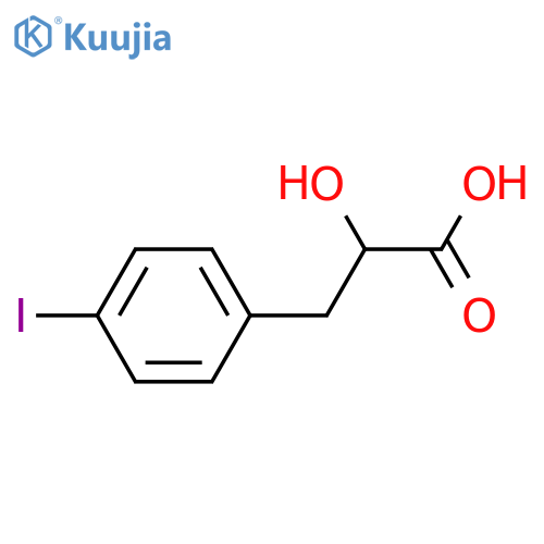 2-hydroxy-3-(4-iodophenyl)propanoic acid structure