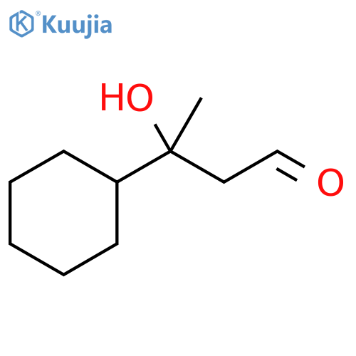 3-cyclohexyl-3-hydroxybutanal structure