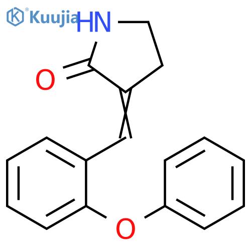 2-Pyrrolidinone, 3-[(2-phenoxyphenyl)methylene]- structure