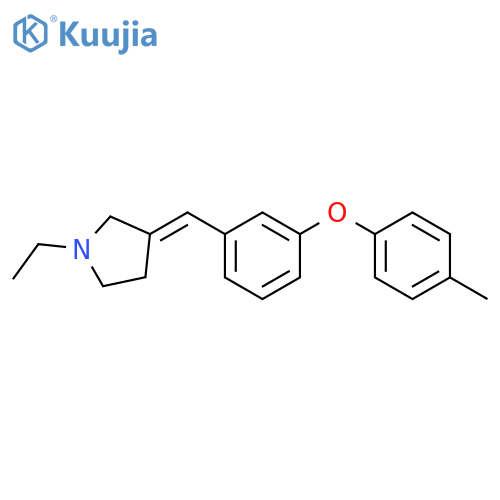 Pyrrolidine, 1-ethyl-3-[[3-(4-methylphenoxy)phenyl]methylene]- structure