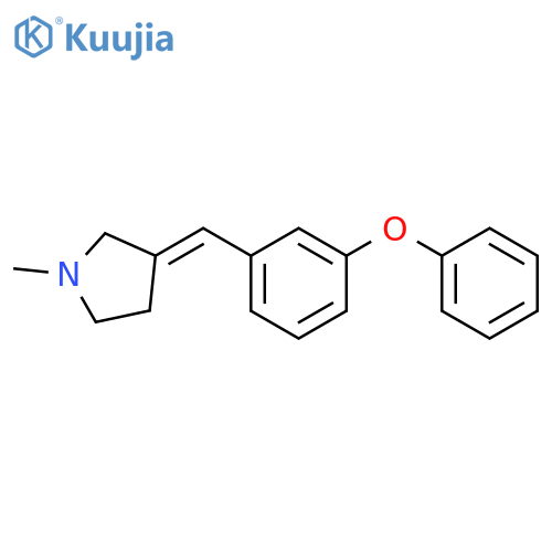 Pyrrolidine, 1-methyl-3-[(3-phenoxyphenyl)methylene]- structure