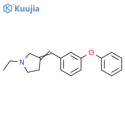 Pyrrolidine, 1-ethyl-3-[(3-phenoxyphenyl)methylene]- structure