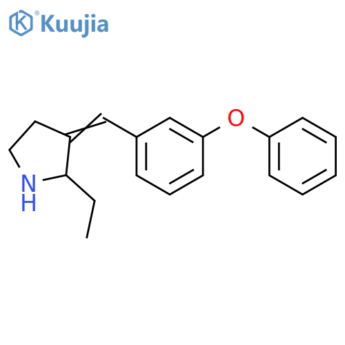 Pyrrolidine, 2-ethyl-3-[(3-phenoxyphenyl)methylene]- structure