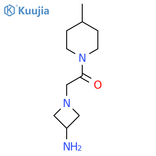 2-(3-Aminoazetidin-1-yl)-1-(4-methylpiperidin-1-yl)ethan-1-one structure