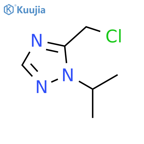 5-(chloromethyl)-1-(propan-2-yl)-1H-1,2,4-triazole structure
