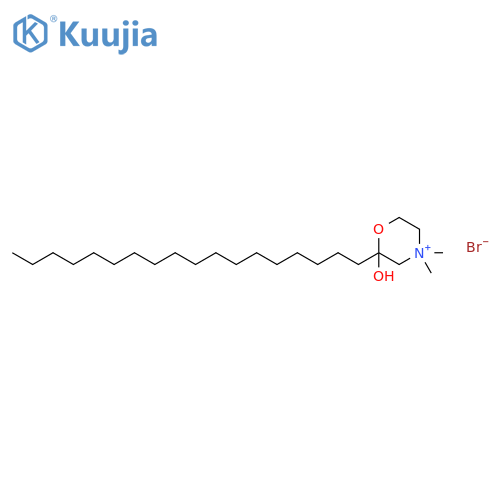 Morpholinium, 2-hydroxy-4,4-dimethyl-2-octadecyl-, bromide, (±)- structure