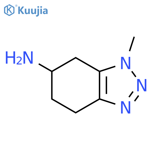 1-methyl-4,5,6,7-tetrahydro-1H-1,2,3-benzotriazol-6-amine structure